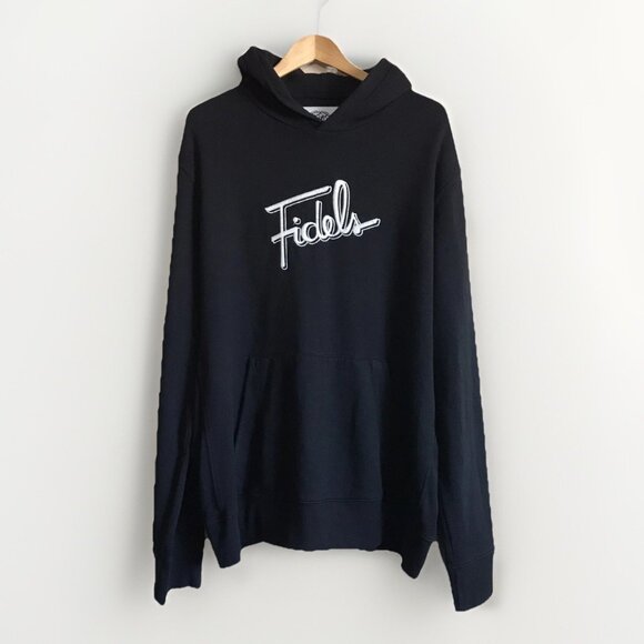 FIDELS X T‎ PAULK BLACK HOODIE XXL - Picture 1 of 5
